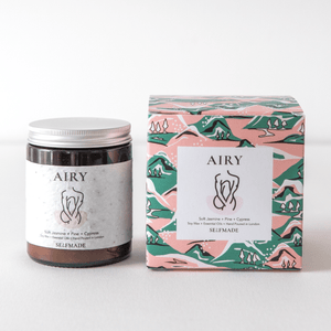 AIRY | Christmas Candles | Luxury Scented Candle | Soy Candle | Vegan Candle | Pine Soft Jasmine Cypress