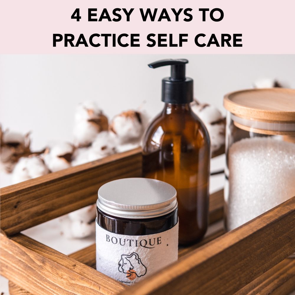 4 Easy ways to practice self care - adding candles to your self care practices - selfmade candle