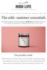 Selfmade Candle featured in British Airways' High Life Magazine