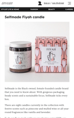 Sustainable brands to shop this Green Friday - The Stylist features Selfmade Candle