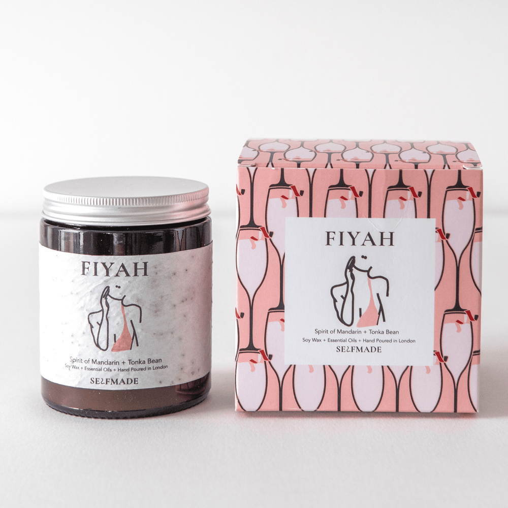 FIYAH | Luxury Scented Candle | Soy Candle | Vegan Candle | Mandarin and Tonka
